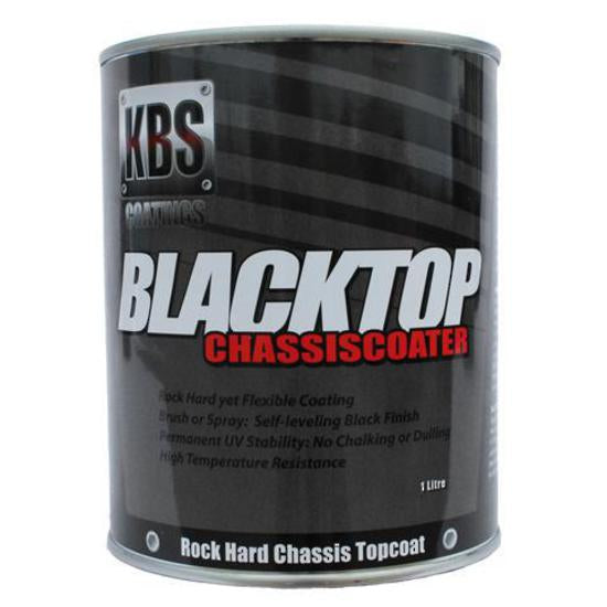 KBS Blacktop Permanent Uv Top Coat Gloss Black 1 Litre | Formula