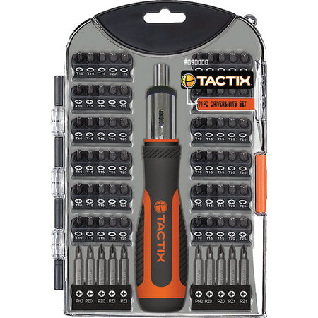 Tactix 71pc Ratchet Driver & Bits Set | ISL
