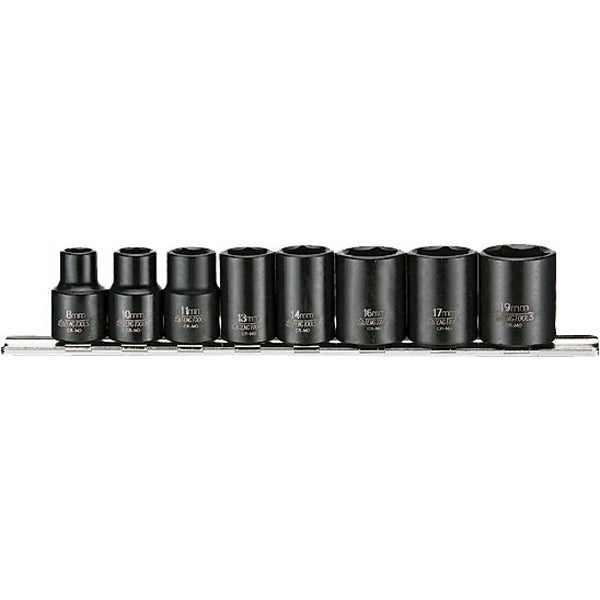 Teng 8pc 3/8in Dr. Reg Impact Skt Set 8-19mm | ISL