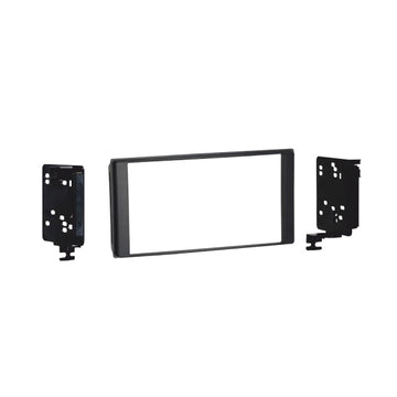 Subaru Impreza Forester WRX XV Double DIN facia kit, matte black, front view