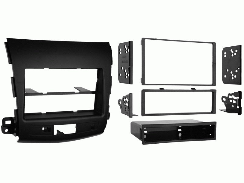Fitting Kit Mitsubishi Outlander 2005 - 2013 Din & Double Din (Textured Black) | Formula