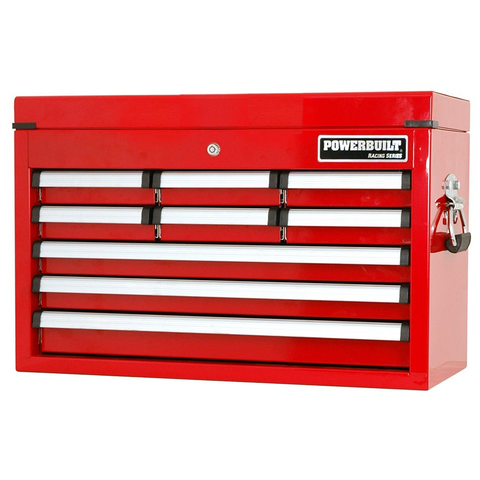 Powerbuilt 9 Drawer Tool Chest – Racing Series Red