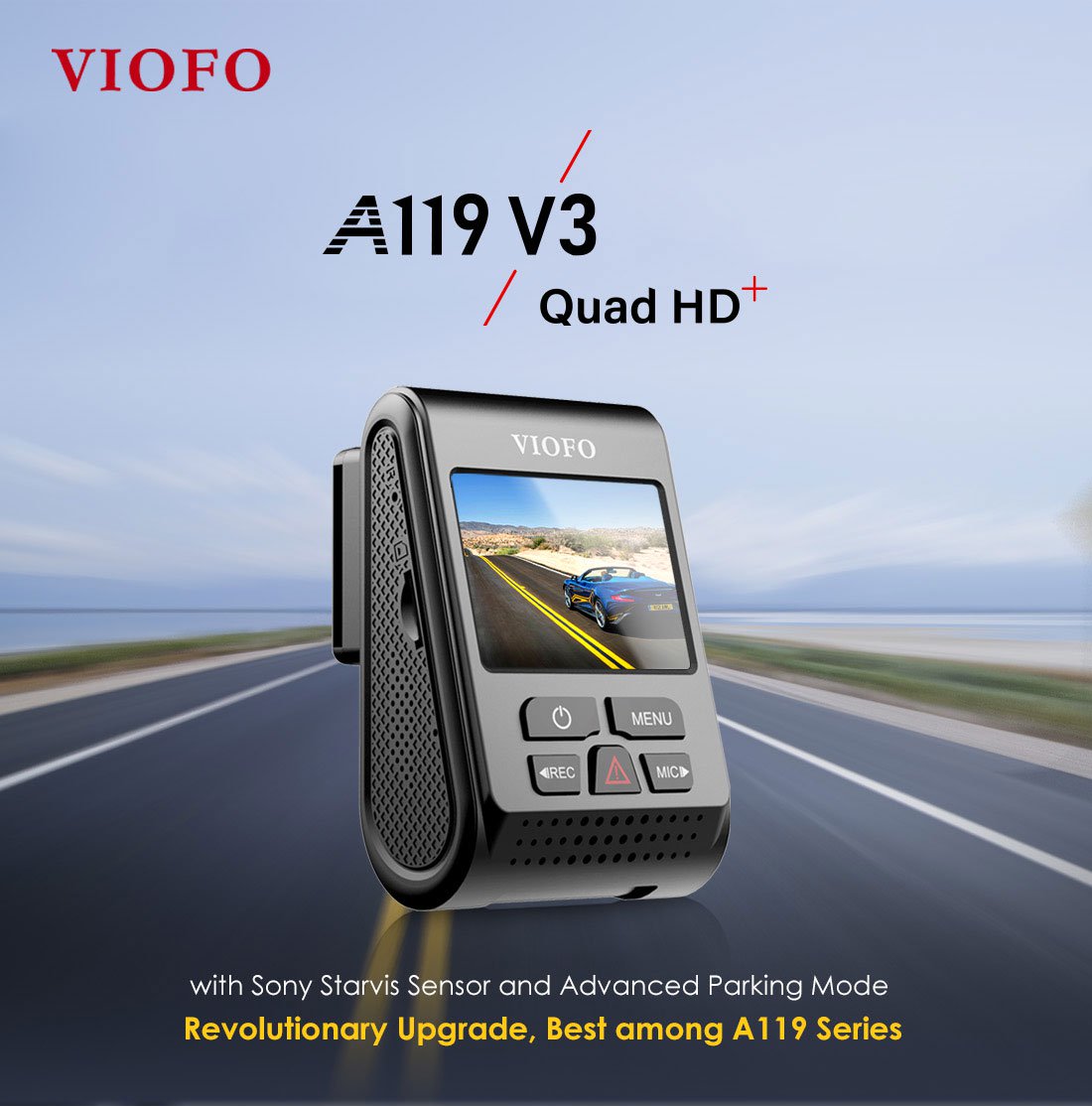 Viofo Dashcam 2k A119 V3 Front Dvr With Gps Dvr | Formula