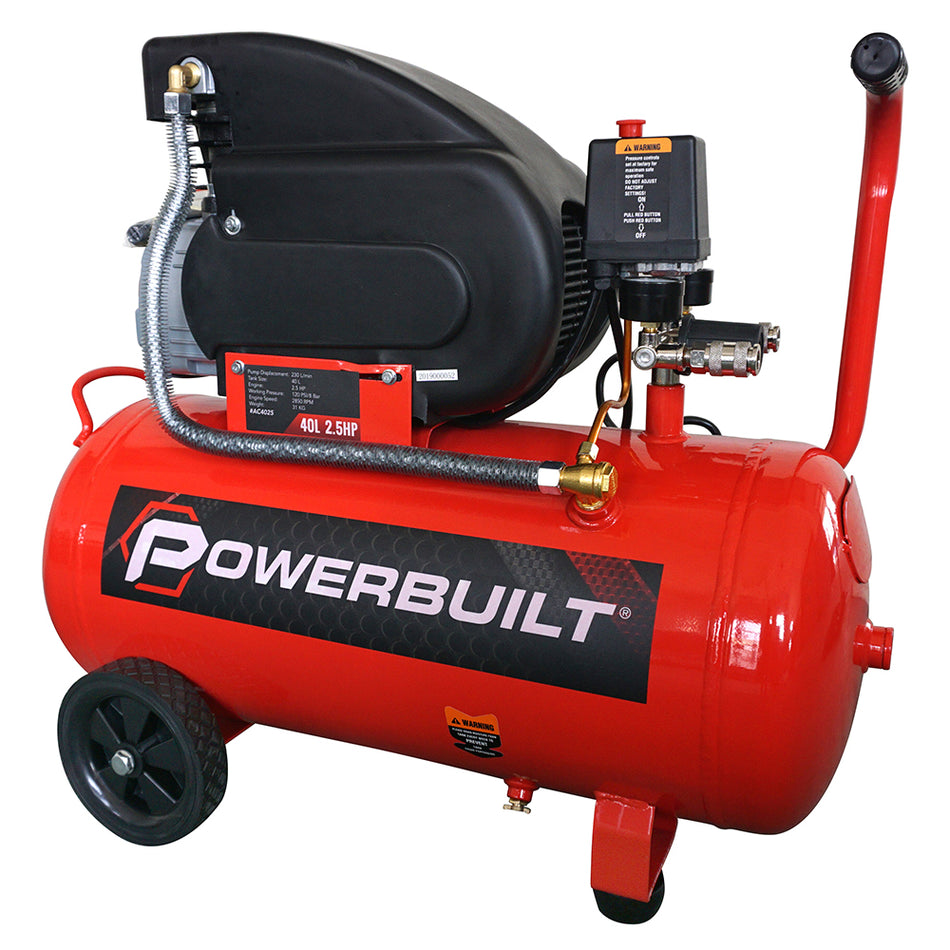 Powerbuilt Air Compressor 40L 2.5Hp Direct Drive