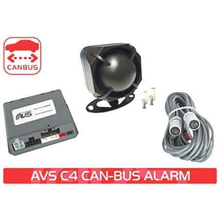 C4 Can-Bus Alarm With Back Up Siren & Ultra Sonic Sensors | Formula