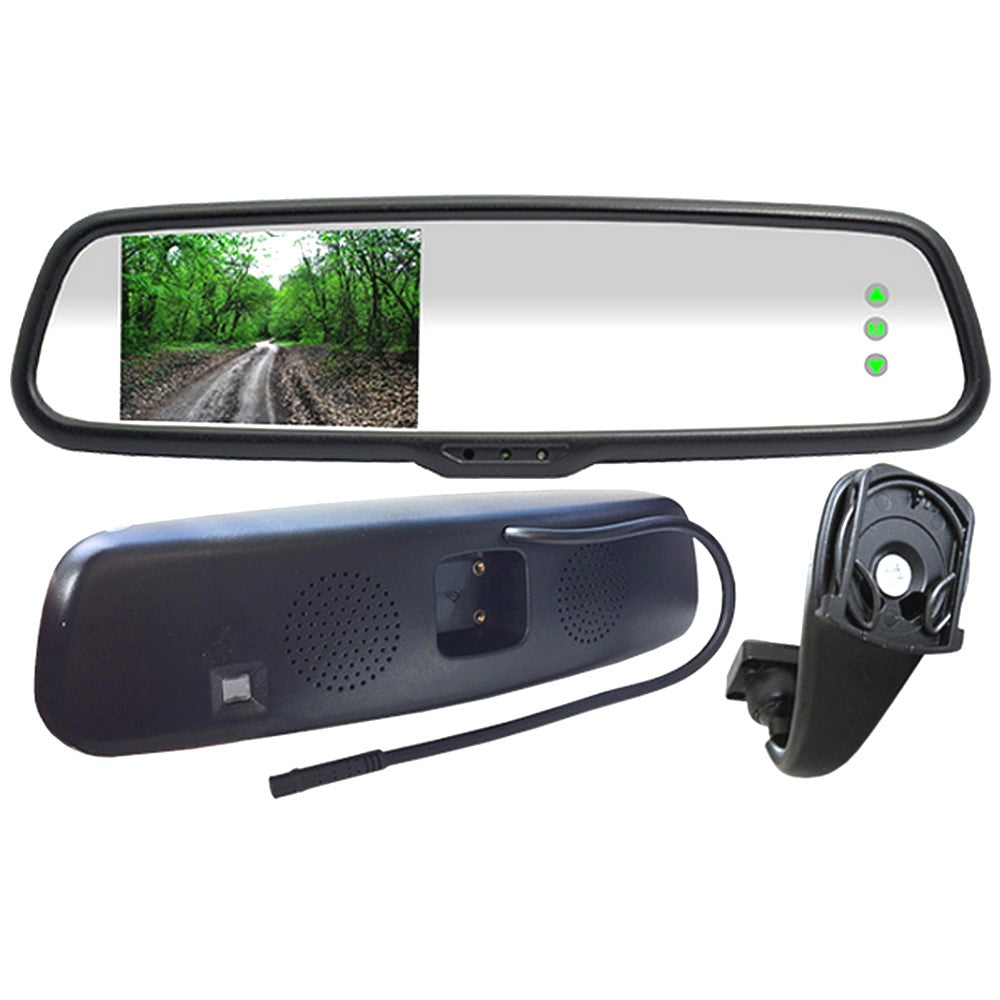 Avs4.3" Rear View Mirror Rca Lcd Monitor & Rma7 Bracket Arm | Formula