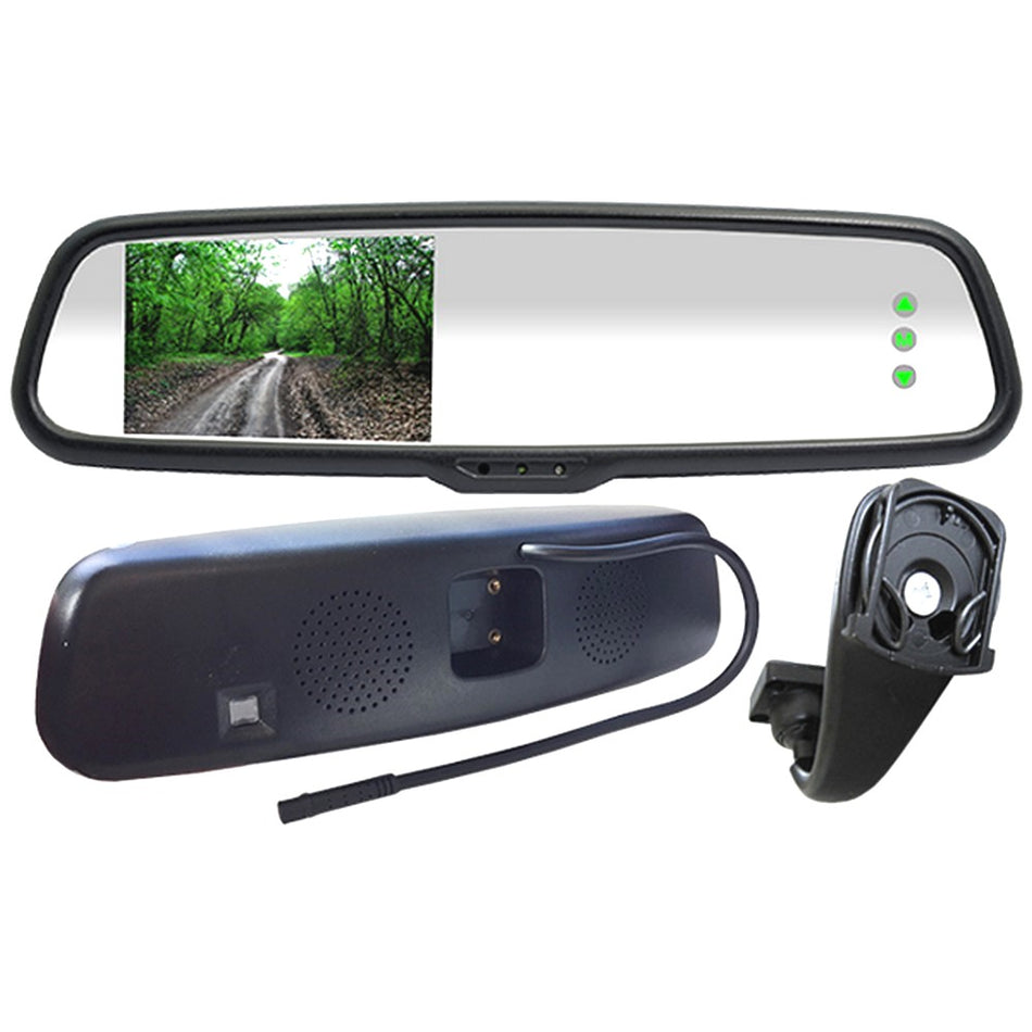 Avs4.3" Rear View Mirror Rca Lcd Monitor & Rma7 Bracket Arm | Formula