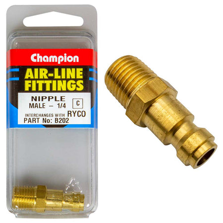 Champion 1/4in Male Nipple Ryco interchange (1) | ISL