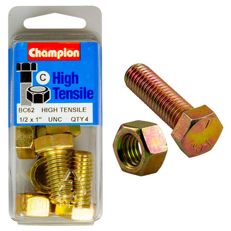 Champion 1in x 1/2in Set Screw & Nut (C) - GR5 | ISL