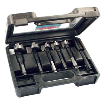 Rex-Plus Electricians Self Feed Wood Bit Set in Blow Mould Case 6pc 25, 29, 32, 44, 51mm & 140mm Extension – Rex-Plus