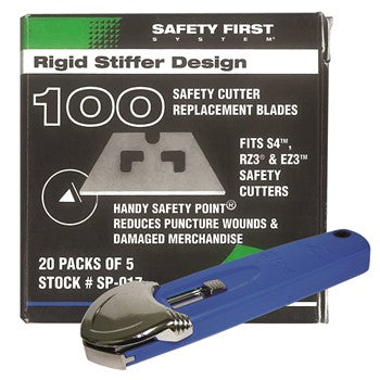 PHC SP-017 Safety Blade Box of 100 (for S4 & S7 Safety Cutters) PLUS S7 Safety Cutter | Hobeca