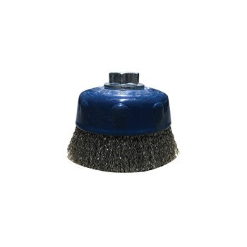 Jaz Cup Brush Crimped 125mm x 30mm x 0.3mm - M14 x 2 - Stainless Steel (BRUC-1250S) | Hobeca