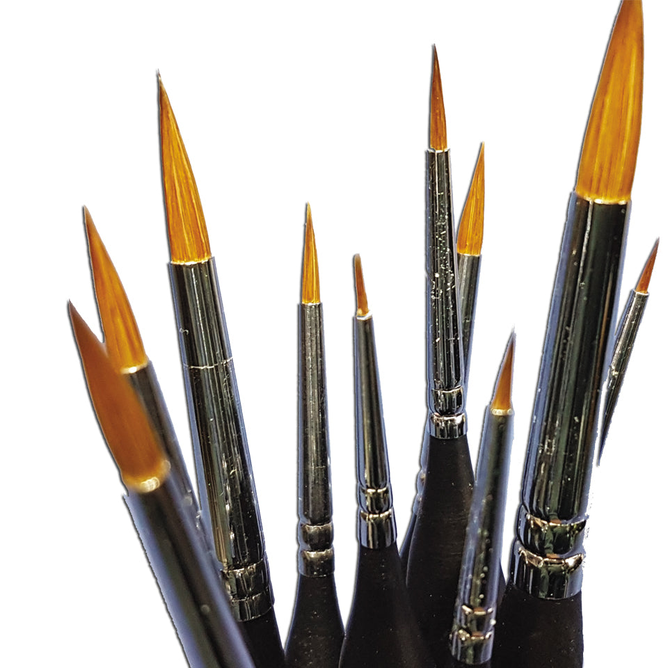 Scale Modellers Supply Brush Set (Sable) 10 Pcs | Formula
