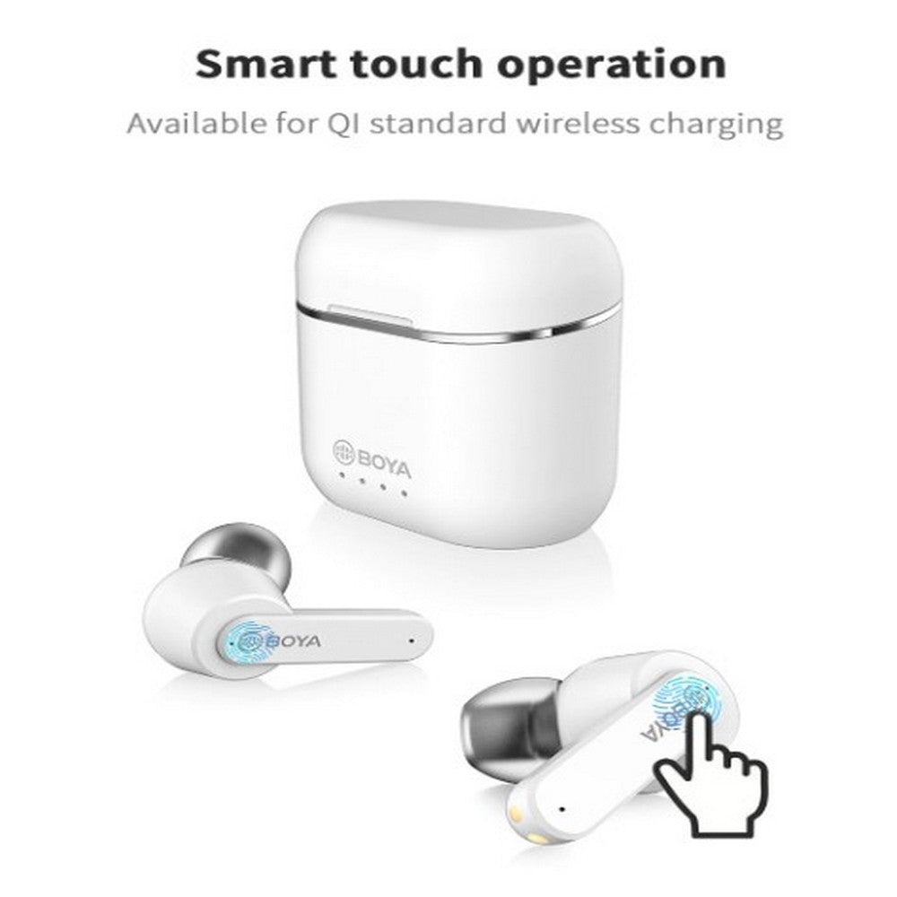 Boya True Wireless Semi-In-Ear Earbuds White | Formula