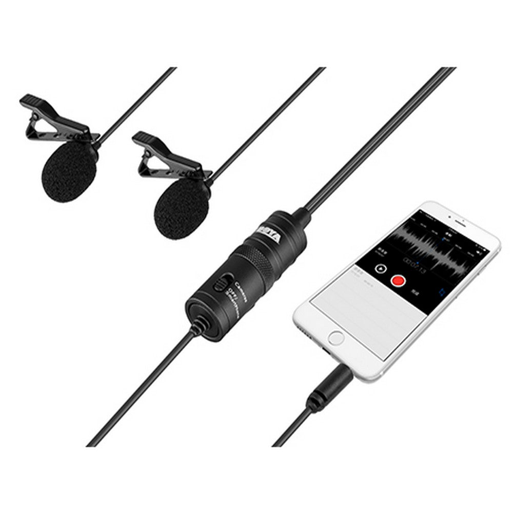 Boya Dual Lavalier Mic For Smartphones And Dslr | Formula