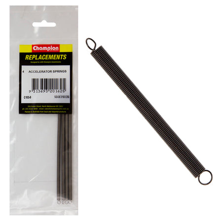 Champion 5-3/4(L) x 3/16in (O.D) x25G Accelerator Spring-4pk – 5-3/4 (L) X 3/16IN (O.D.) X 25G ACCELERATOR SPRING | ISL