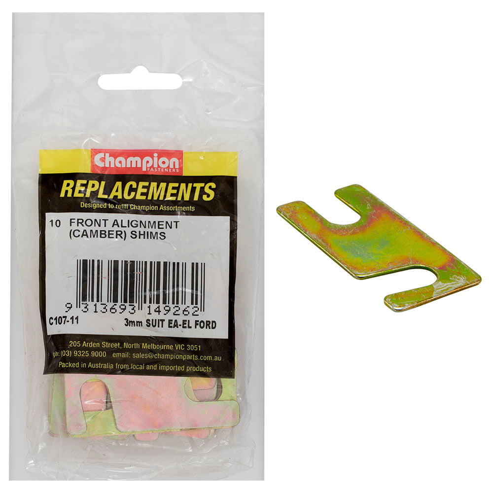 Champion Front Alignment Shim 10mm x 3mm Type 2 -10pk | ISL