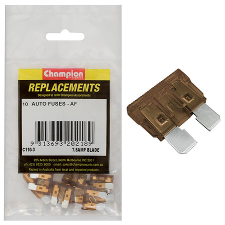 Champion AF 7.5Amp Standard Blade Fuse (Brown) -10pk | ISL