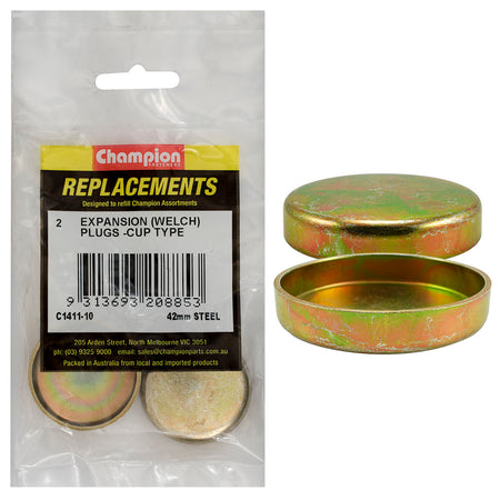Champion 42mm Steel Expansion (Frost) Plug -Cup Type -2pk | ISL