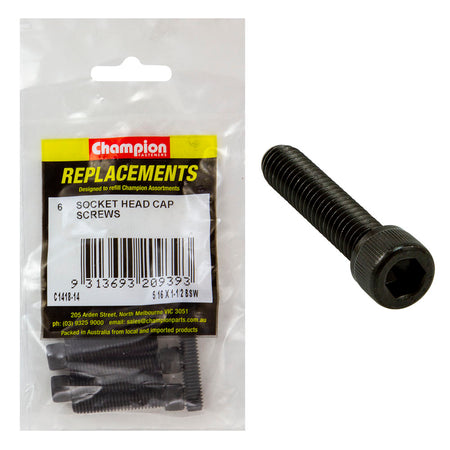 Champion 5/16in x 1-1/2in BSW Socket Head Cap Screw -6pk | ISL