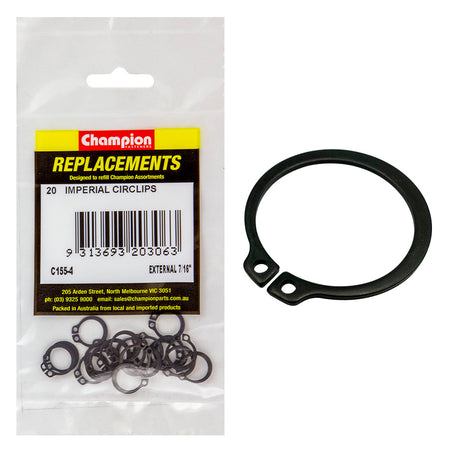 Champion 7/16in External Circlip -20pk | ISL