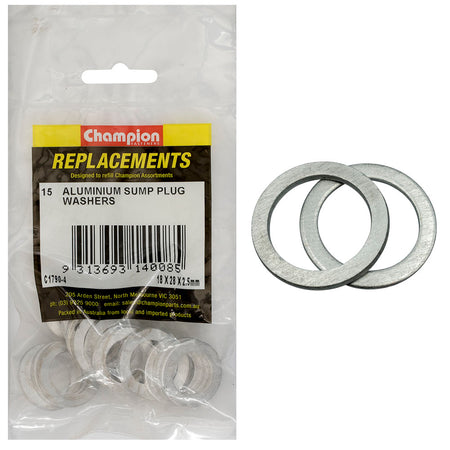 Champion M18 x 28mm x 2.5mm Aluminium Washer -15pk | ISL