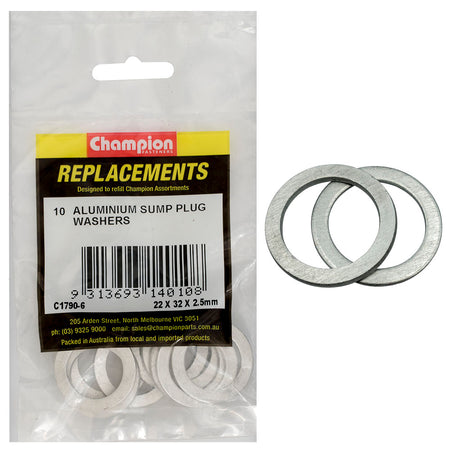 Champion M22 x 32mm x 2.5mm Aluminium Washer -10pk | ISL