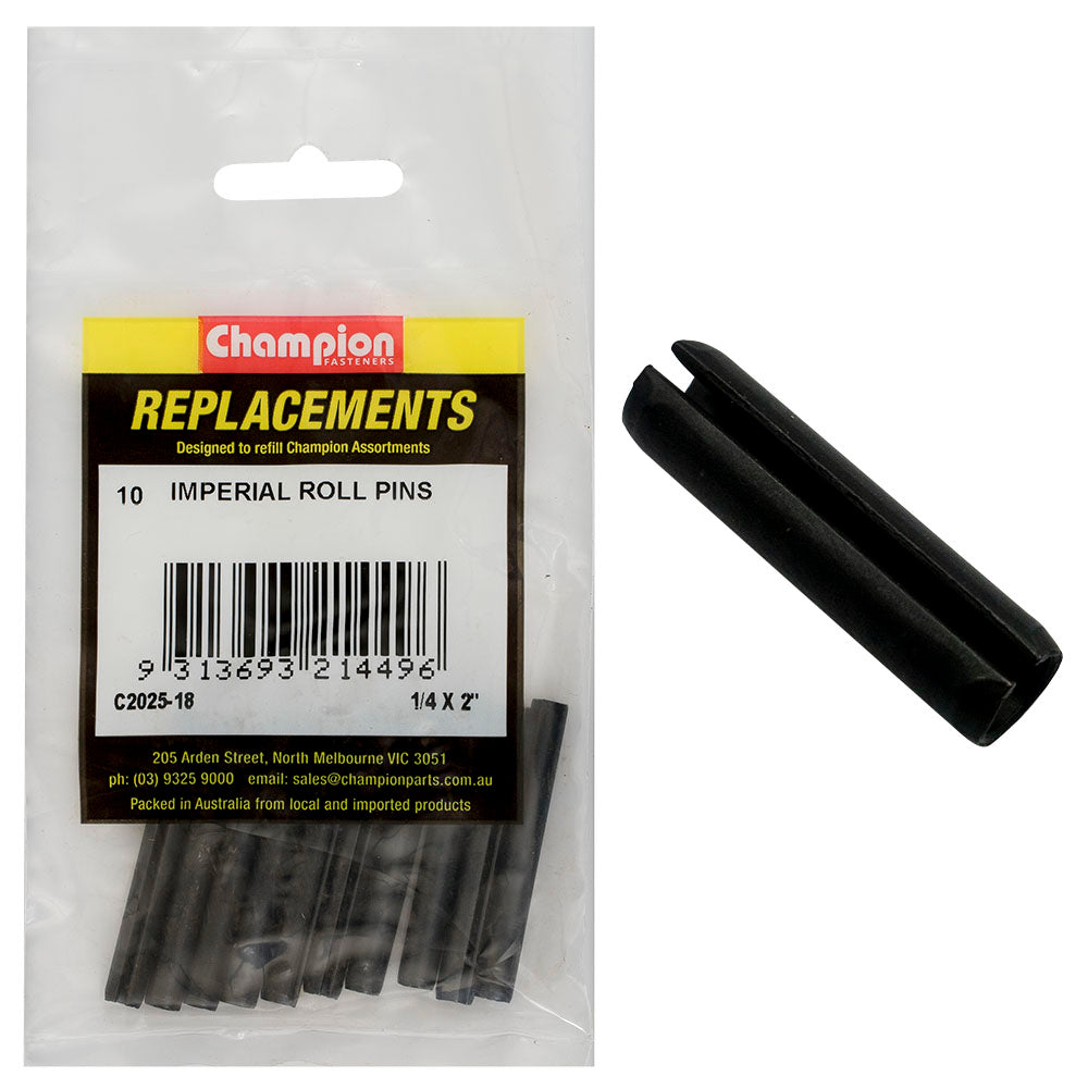 Champion 1/4 x 2in Imperial Roll Pin -10pk