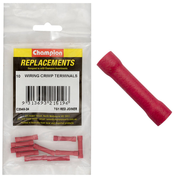 Champion Red Cable Connector Joiner 10pk Engineers Collective NZ