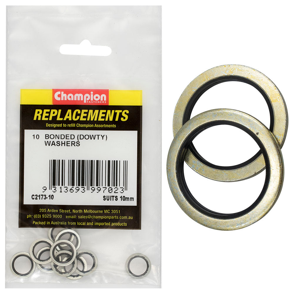 Champion Bonded Seal Washer (Dowty) 10mm -10pk