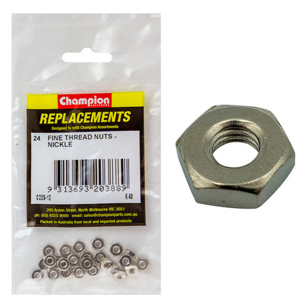 Champion 6/40in Fine Thread Nut - 100pk | ISL