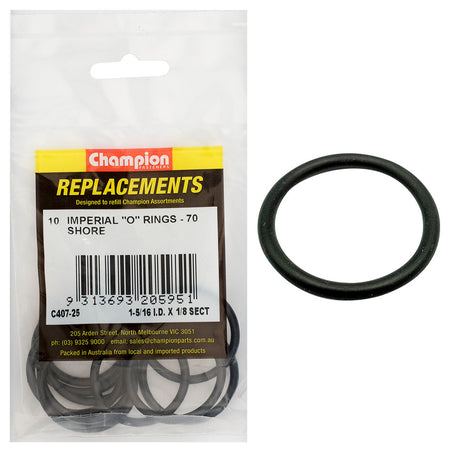 Champion 1-5/16in (I.D.) x 1/8in Imperial O-Ring -10pk | ISL