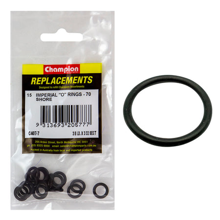Champion 3/8in (I.D.) x 3/32in Imperial O-Ring -15pk | ISL