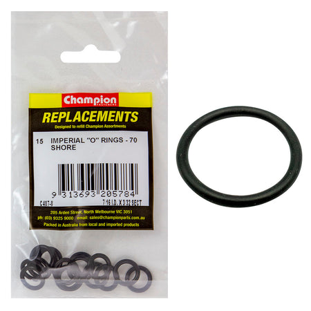 Champion 7/16in (I.D.) x 3/32in Imperial O-Ring -15pk | ISL
