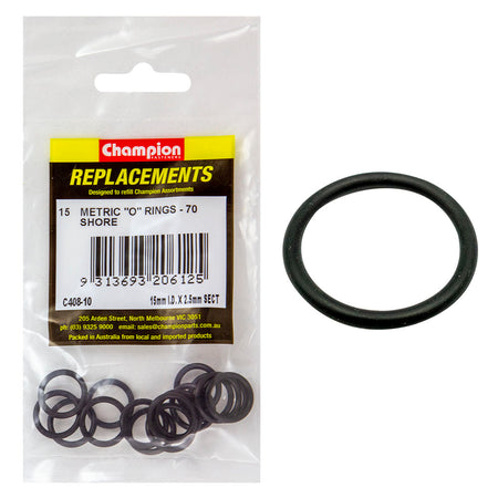 Champion 15mm (I.D.) x 2.5mm Metric O-Ring -15pk | ISL