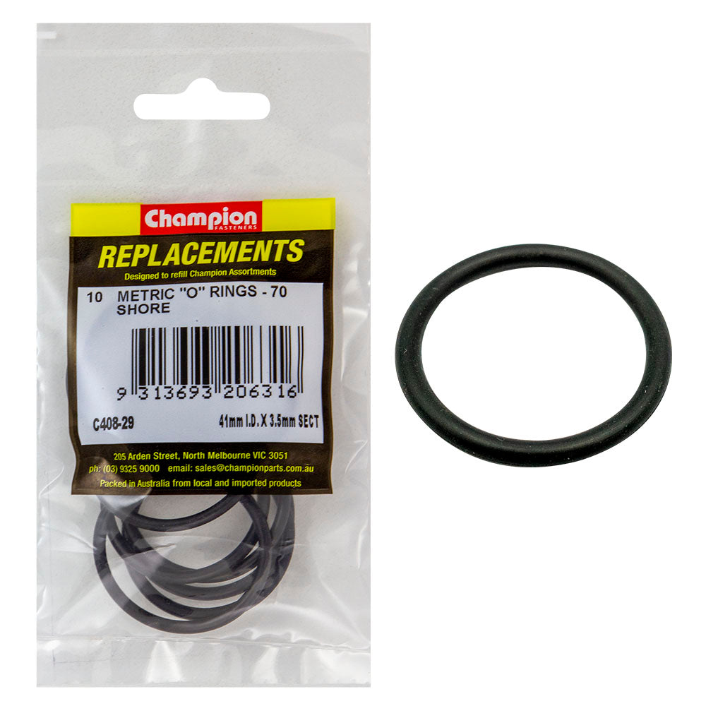Champion 41mm (I.D.) x 3.5mm Metric O-Ring -10pk | ISL