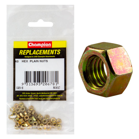 Champion M8 x 1.00 Hexagon Nuts (Fine) - 25pk** | ISL