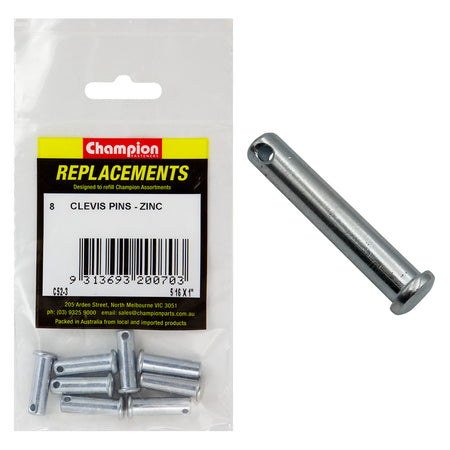 Champion 5/16in x 1in Clevis Pin -8pk | ISL