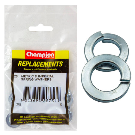 Champion 1/2in Flat Section Spring Washer -25pk | ISL