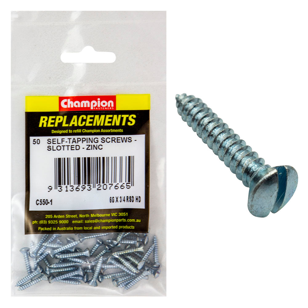 Champion 5.5 x25mm (1in x 12G) Pan HD Slotted - 100pk | ISL