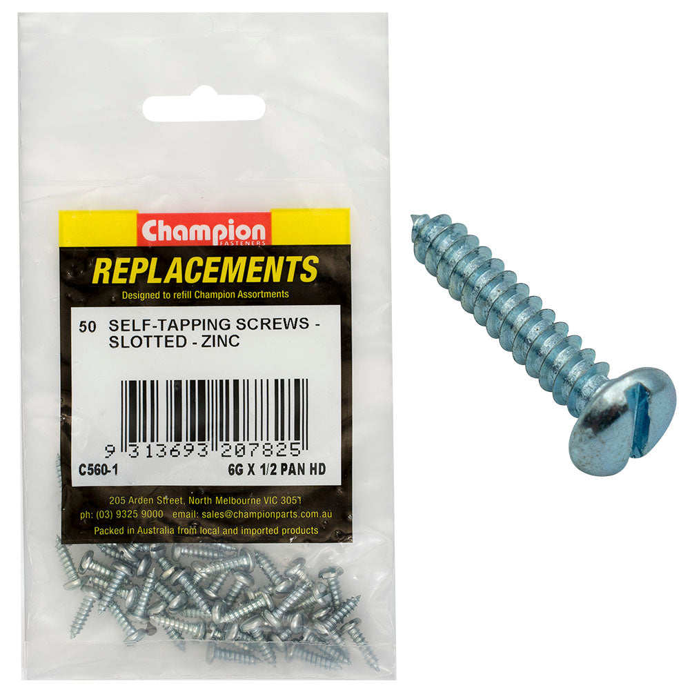 Champion 1in x 10G Pan HD Slotted - 100pk | ISL