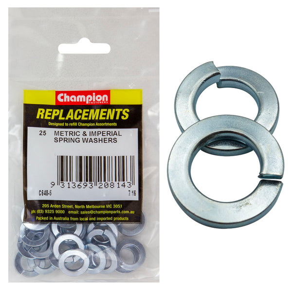 Champion 7/16in Flat Section Spring Washer -25pk