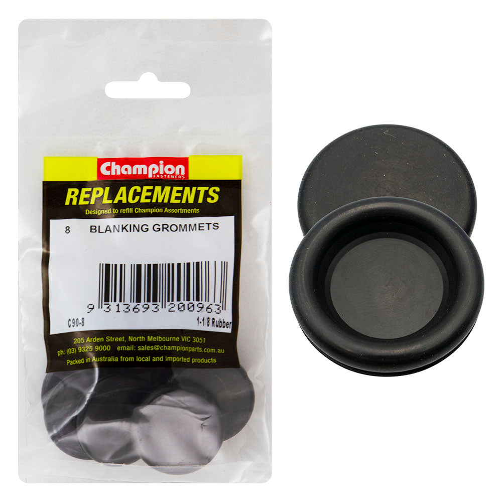Champion 28mm Rubber Blanking Grommets -8pk | ISL