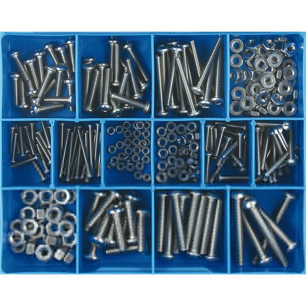 Champion 256pc SS (304/A2) Machine Screw & Nut Assortment | ISL