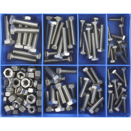 Champion 140pc UNC Set Screw & Nut Assortment 316/A4 | ISL
