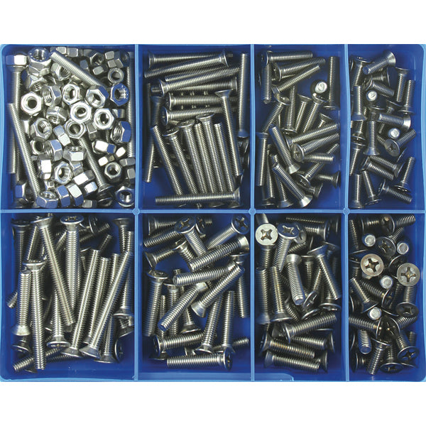 Champion 295pc Metric Machine Screw Assortment CSK HD 316/A4 | ISL