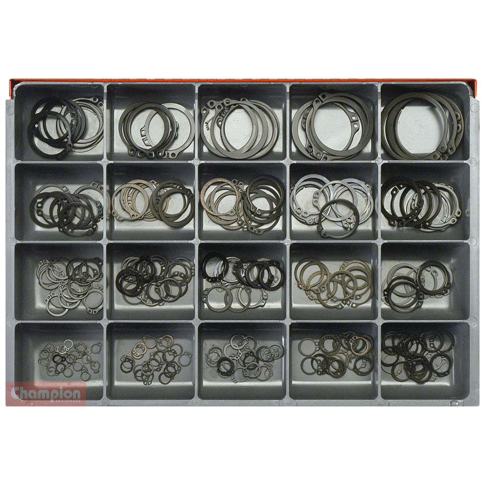 Champion Master Kit 260pc External Circlip Asst - Metric | ISL