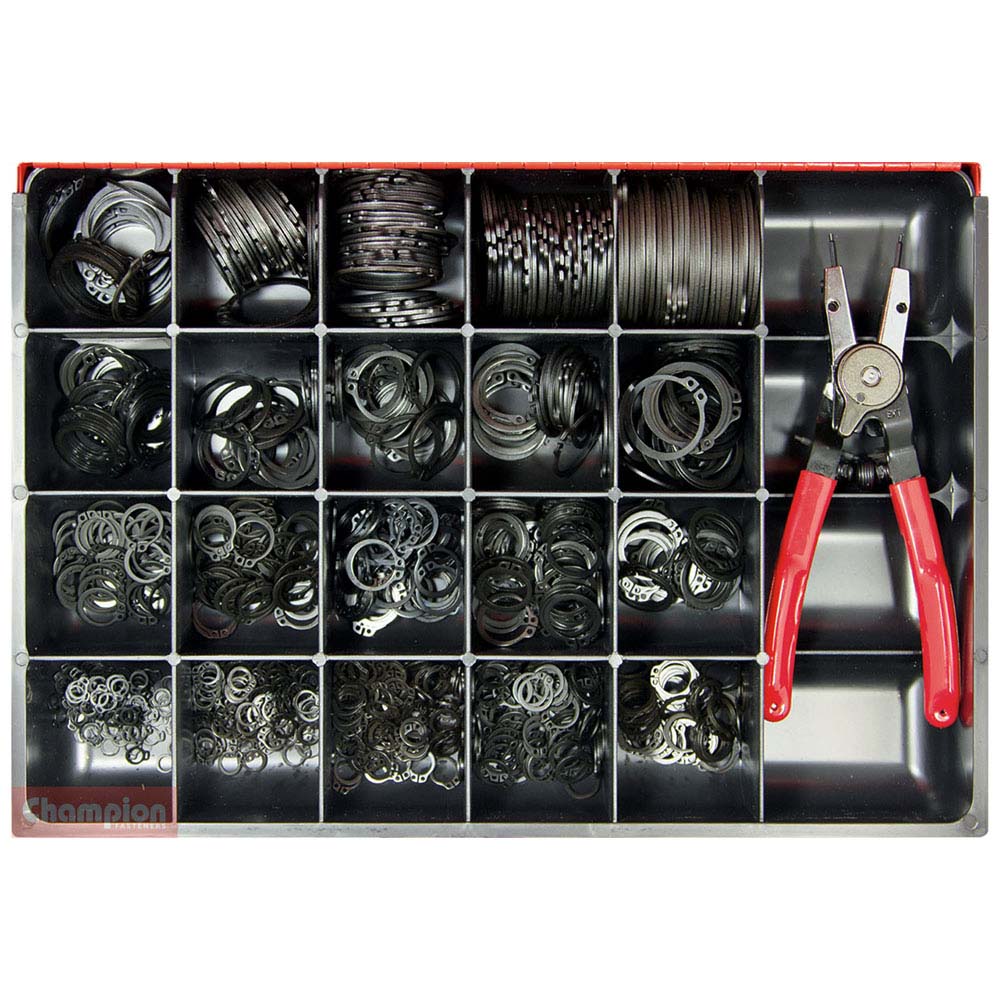 Champion Master Kit 876pc Imperial External Circlip | ISL