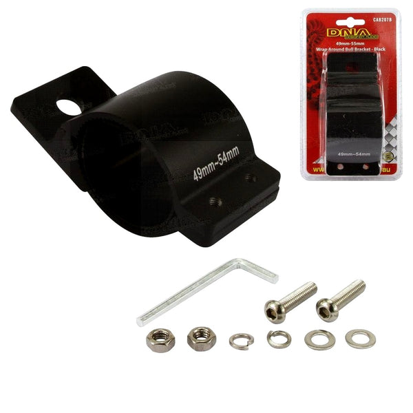 49 55mm Wrap Around Bull Bar Bracket Black Engineers Collective NZ