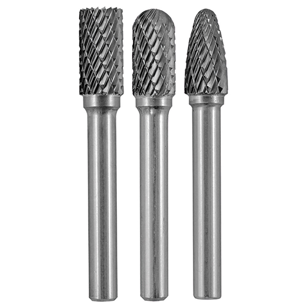 Holemaker 3pc Carbide Burr Set-3/8in Headx1/4in DC | ISL